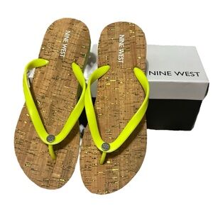 Nine West Yellow Sandals